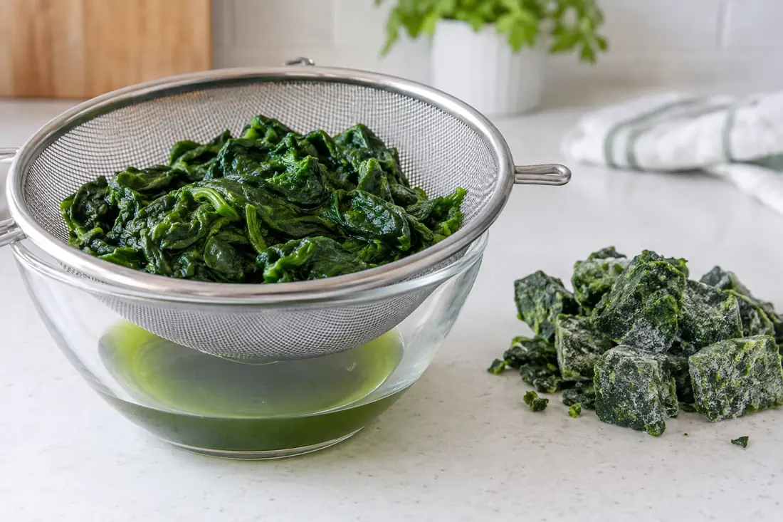 Why thawed frozen spinach behaves differently visual explanation